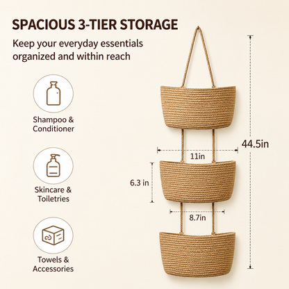 TierNest — Over-the-Door Hanging Basket