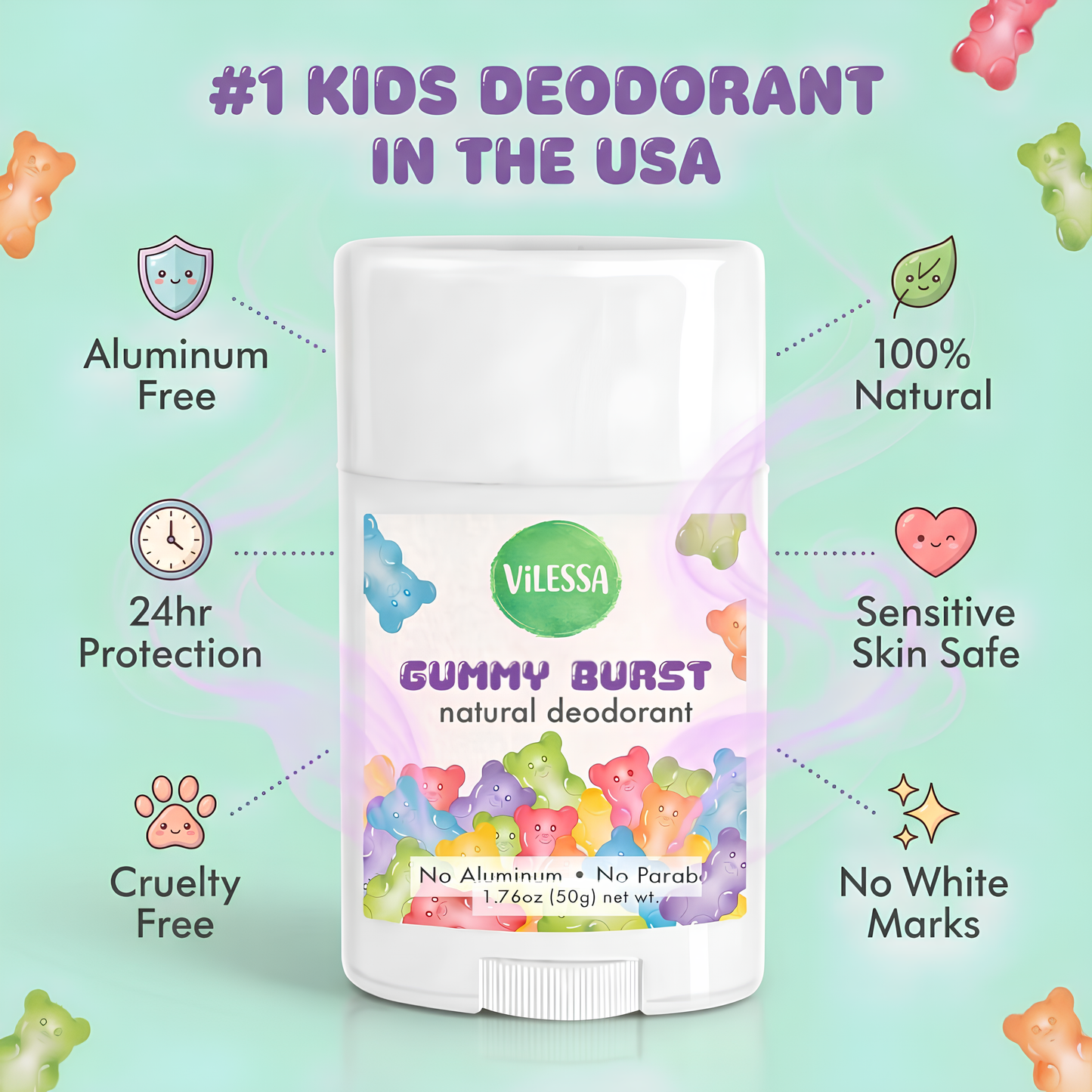 Natural Deodorant for Kids & Teens