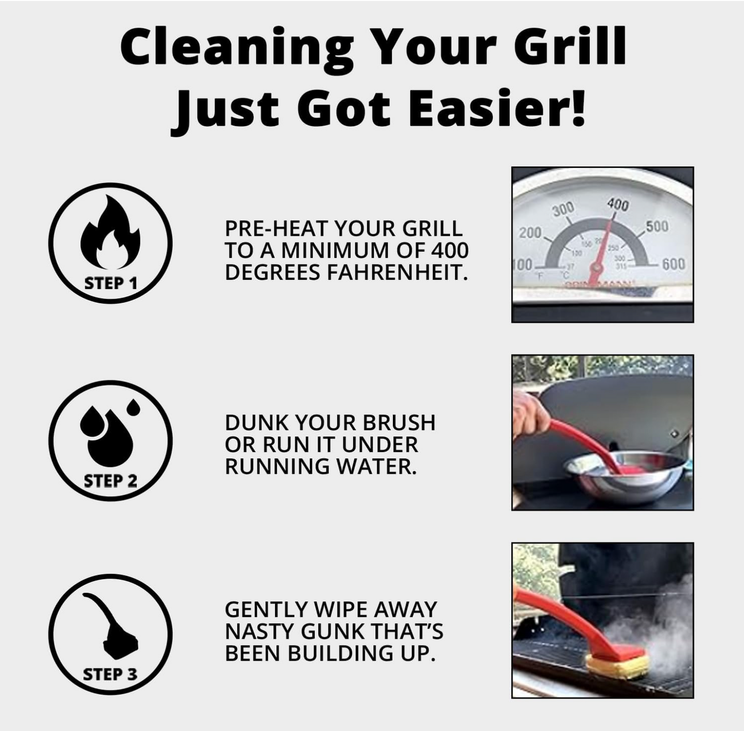 GrillGlide Pro: Steam Grill Brush