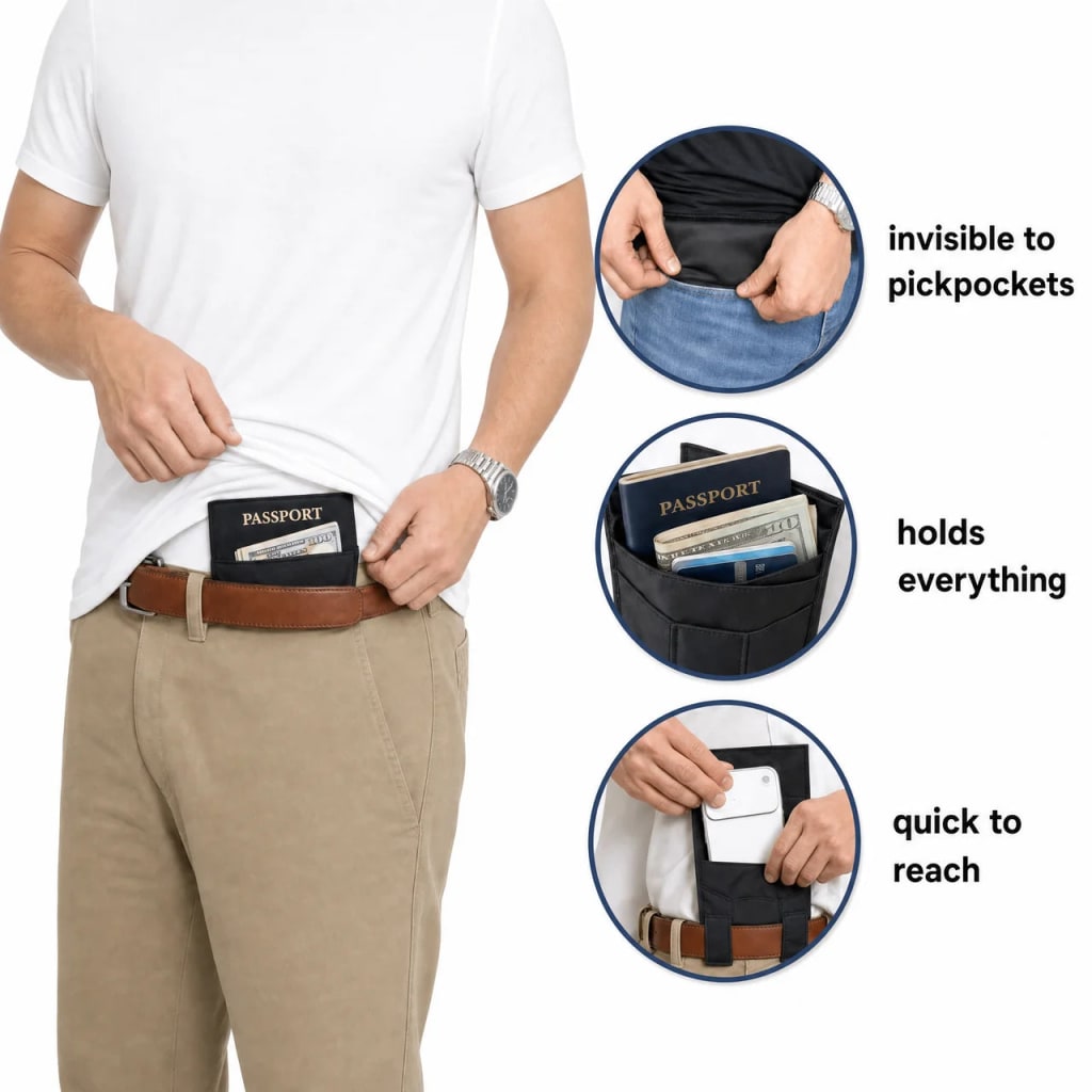 3-in-1 Hidden Pocket