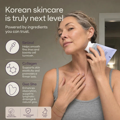 Korean 2-in-1 Collagen Retinol GuaSha Sculpting Cream