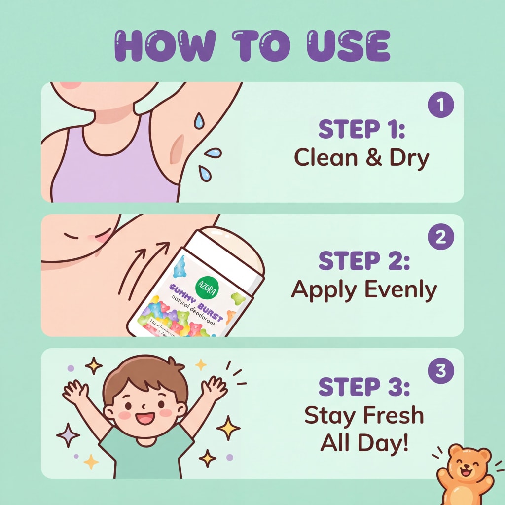 Natural Deodorant for Kids & Teens