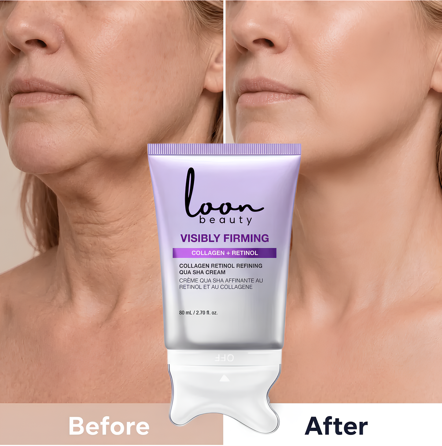 Korean 2-in-1 Collagen Retinol GuaSha Sculpting Cream